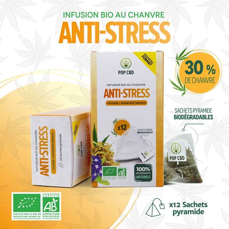 Infusion Anti-Stress – Chanvre CBD Bio