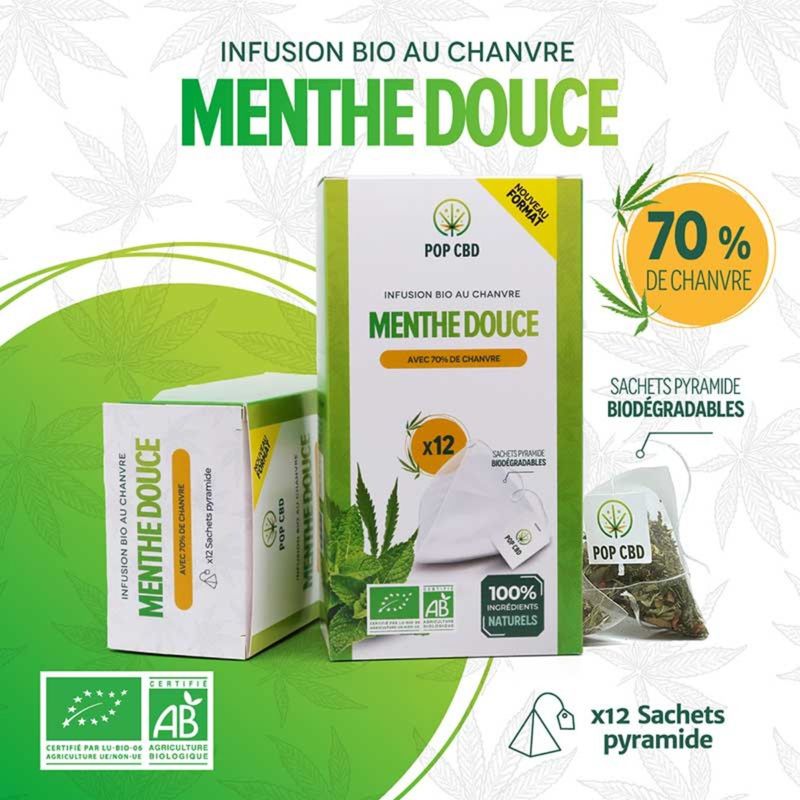 INFUSION MENTHE DOUCE AU CHANVRE BIO