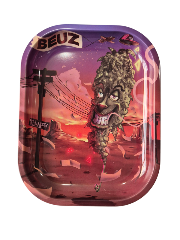 Beuz Rolling Tray Smiley Valley Métal Small 18 x 14cm