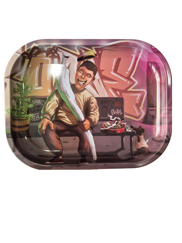 Beuz Highman Metal Mini Rolling Tray 14 x 18 cm