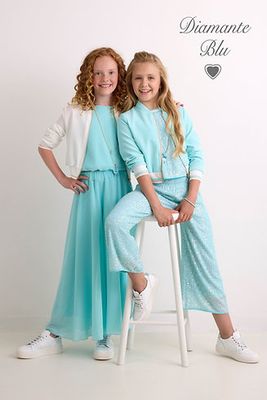 Mintgroene paillettentop van Diamante Blu