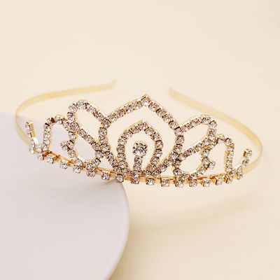 🌞👑 Kindertiara “Zonneschijn” – Gouden prinsessenkroon voor kinderen