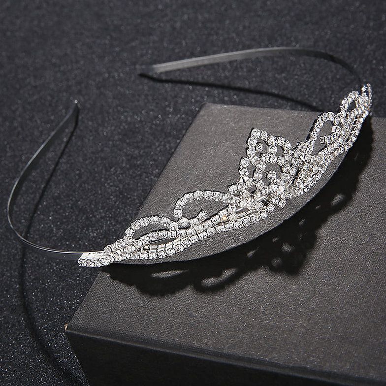 Tiara "Helena" – Elegante tiara voor communie, lentefeest of huwelijk