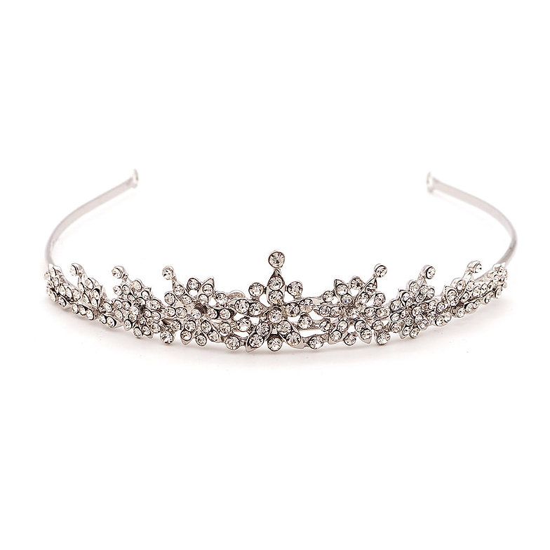 Tiara "Cosima" – Elegante tiara voor communie, vormsel of huwelijk