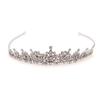 Tiara "Cosima" – Elegante tiara voor communie, vormsel of huwelijk