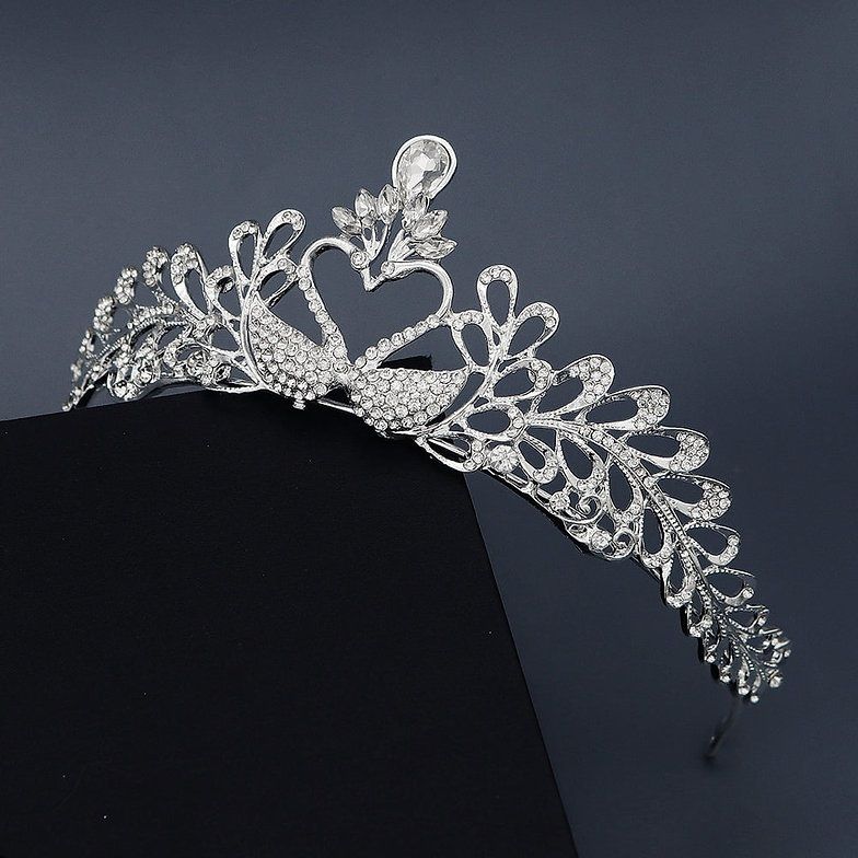 Tiara "Charlotte" – Elegante tiara voor huwelijk of fotoshoot