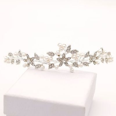 Tiara ''Diana" – Elegante tiara voor communie, lentefeest of huwelijk