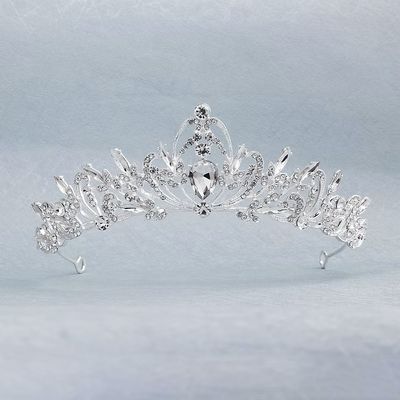 Tiara "Charlene" – Elegante tiara voor huwelijk of fotoshoot