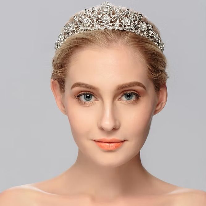 Tiara "Georgiana" – Elegante tiara voor huwelijk of fotoshoot