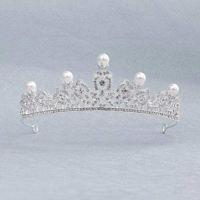 Tiara "Clementine" – Elegante tiara voor huwelijk of fotoshoot