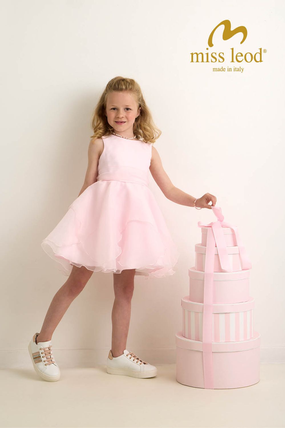 Jurk “Olivia” – Elegante Miss Leod feestjurk voor communie, lentefeest, vormsel of huwelijk