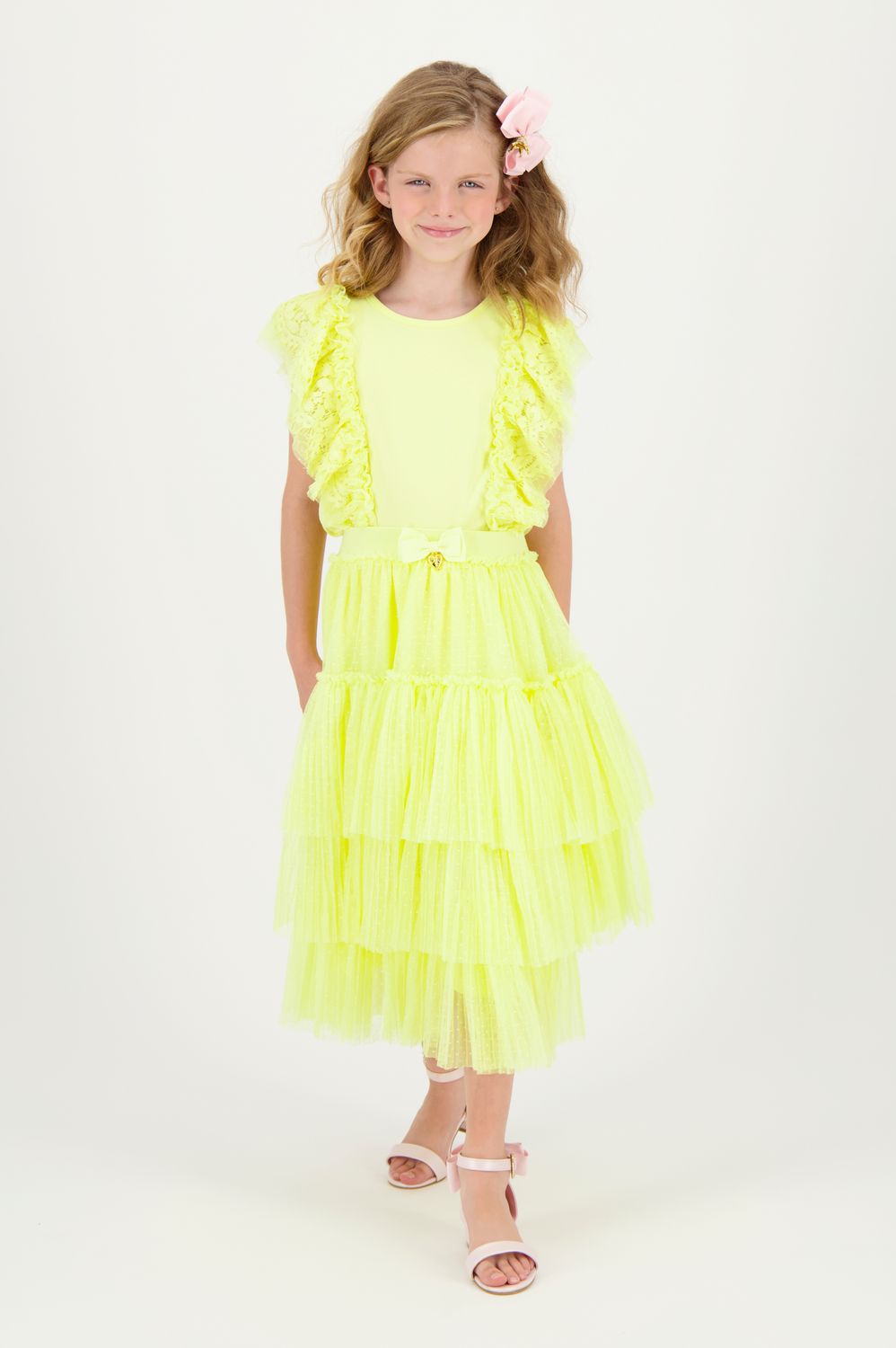 ✨ Outlet Angel’s Face – Geel rokje & T-shirtje ✨