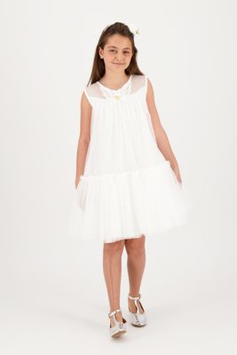 ✨ Outlet Angel’s Face – Witte zwierige feestjurk ✨