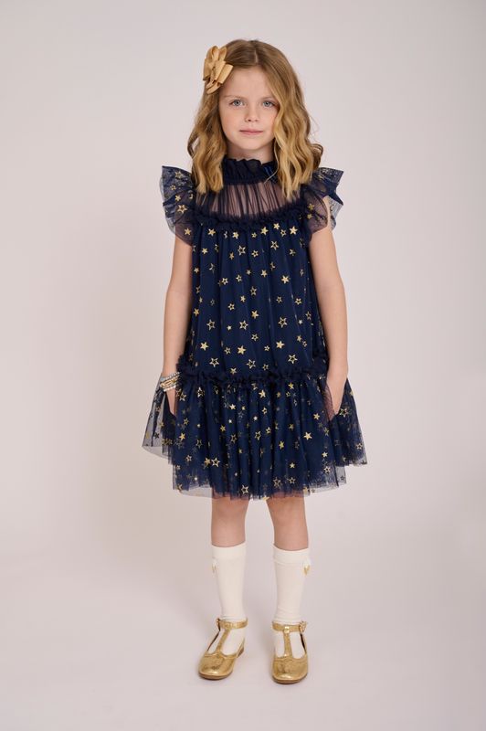 ✨ Outlet Angel’s Face – Donkerblauwe feestjurk met sterretjes ✨ ✨ Outlet Angel’s Face – Donkerblauwe feestjurk met sterretjes ✨