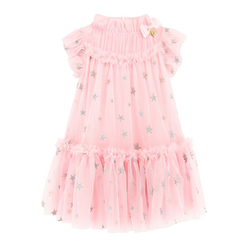 ✨ Outlet Angel’s Face – Roze feestjurk met sterretjes ✨