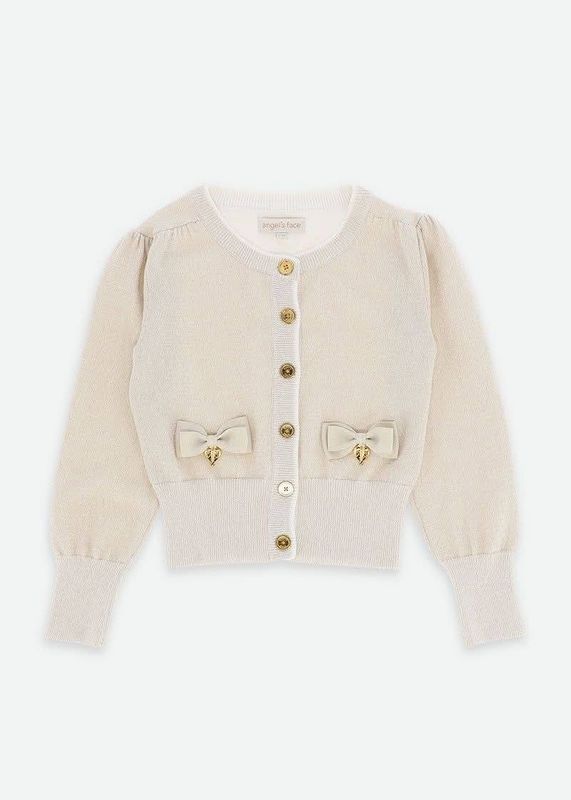 ✨ Outlet Angel’s Face – Beige glittertrui met strikjes ✨ ✨ Outlet Angel’s Face – Beige glittertrui met strikjes ✨