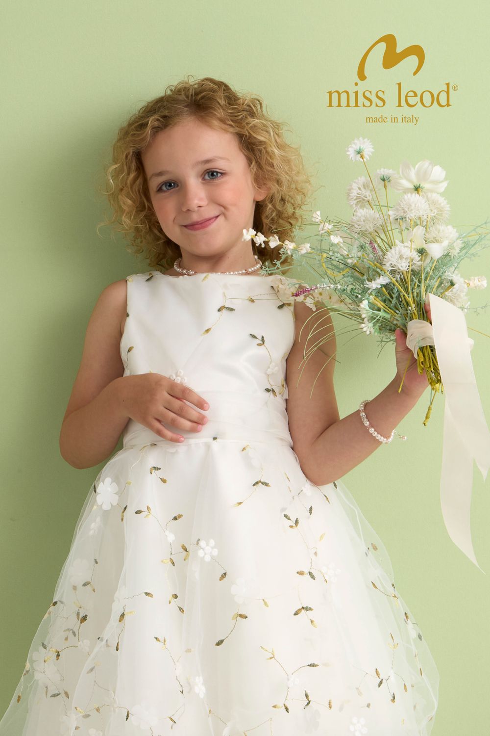 Jurk “Elif” – Elegante Miss Leod feestjurk voor communie, lentefeest, vormsel of huwelijk