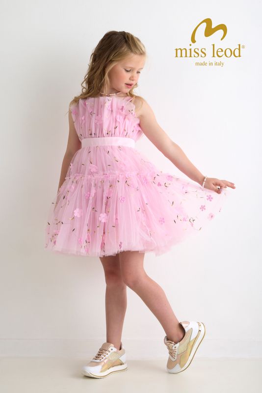 Jurk Jurk "Yara” – Elegante Miss Leod feestjurk voor communie, lentefeest, vormsel of huwelijk ✨ NU -30% korting