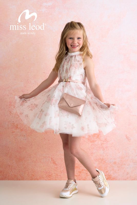 Jurk Jurk "Flore” – Elegante Miss Leod feestjurk voor communie, lentefeest, vormsel of huwelijk ✨ NU -30% korting