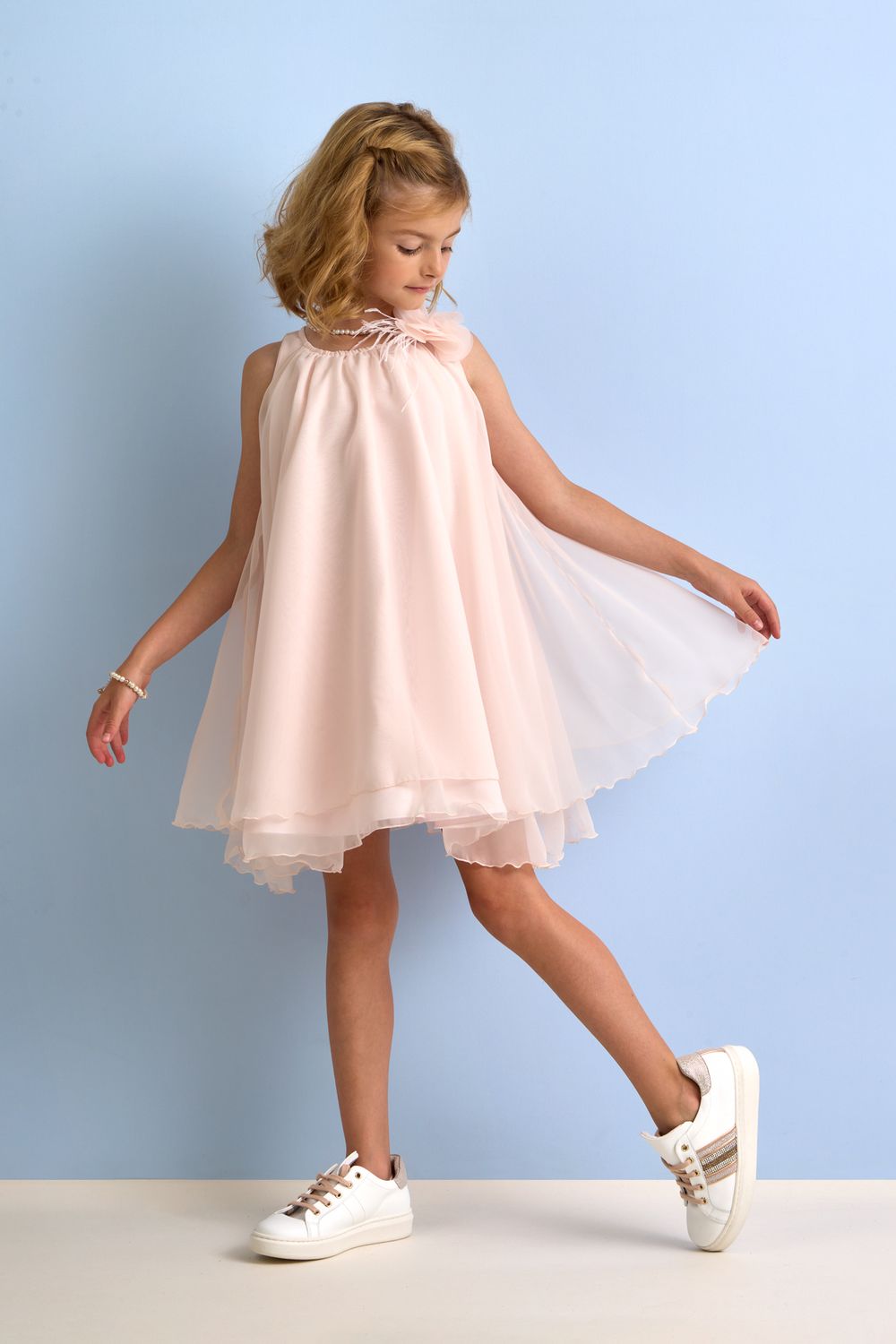 Jurk “Nore” - Elegante Miss Leod feestjurk voor communie, lentefeest, vormsel of huwelijk