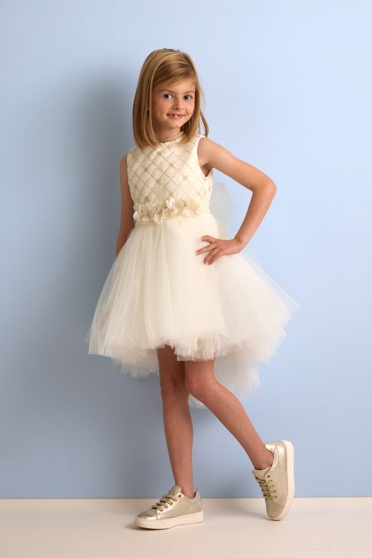 Jurk “Milana” - Elegante Miss Leod feestjurk voor communie, lentefeest, vormsel of huwelijk Jurk “Milana” - Elegante Miss Leod feestjurk voor communie, lentefeest, vormsel of huwelijk