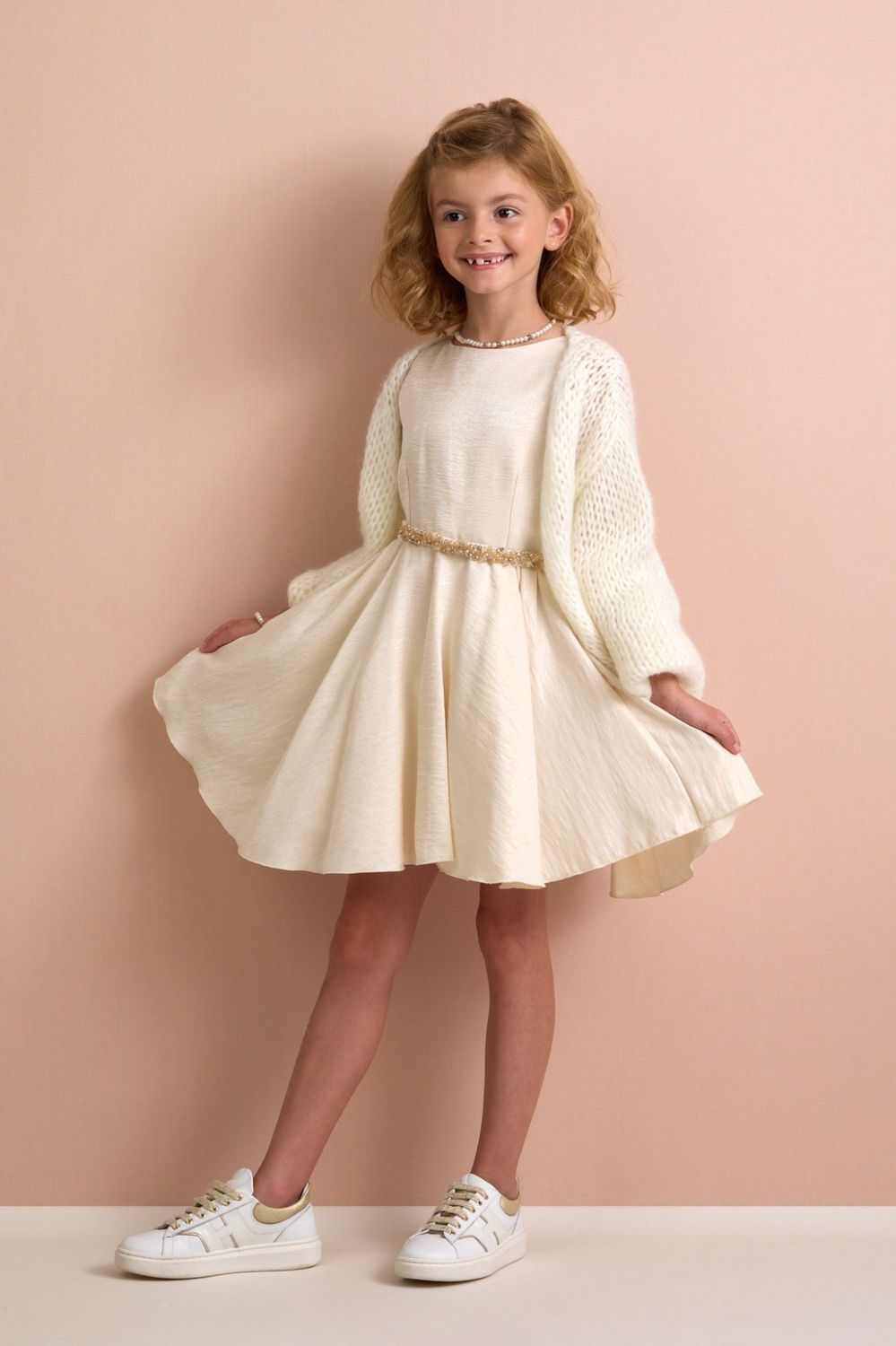 Jurk “Amanda” - Elegante Miss Leod feestjurk voor communie, lentefeest, vormsel of huwelijk