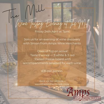 Wine & Cheese Evening with Amps Wine Merchants
