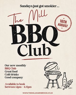 Sunday BBQ Club 16th August Sunday BBQ Club 16th August