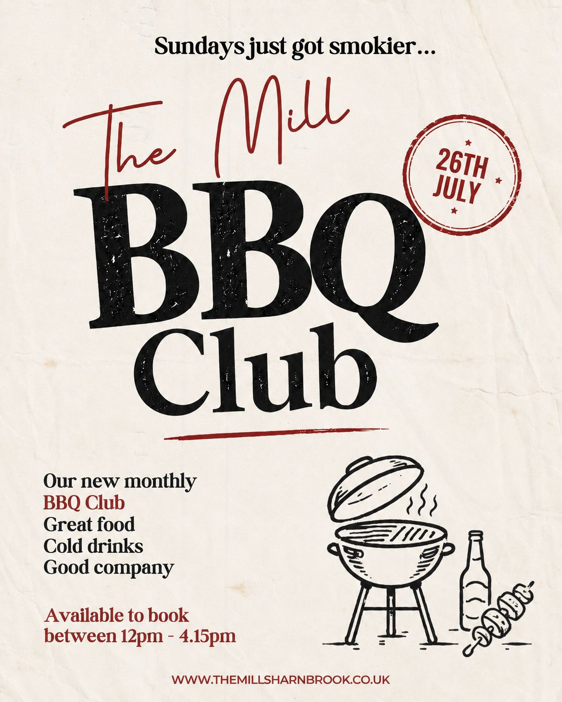 Sunday BBQ Club 26th July