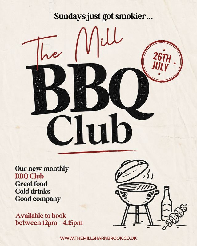 Sunday BBQ Club 26th July