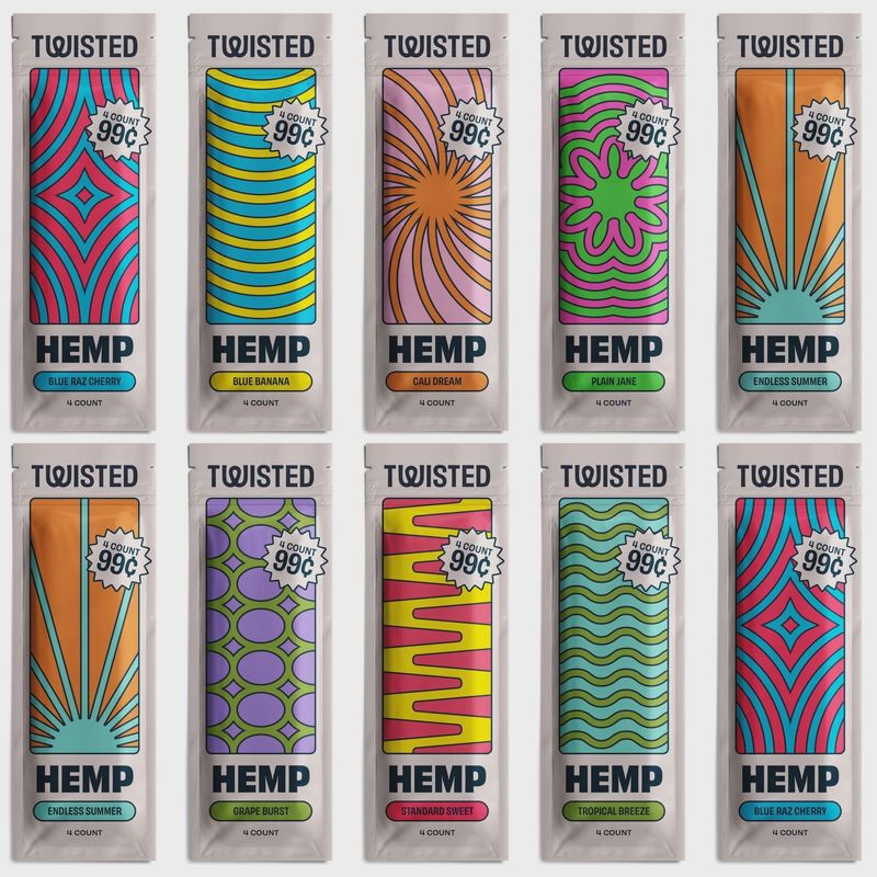 Twisted Hemp Wraps 4/$0.99