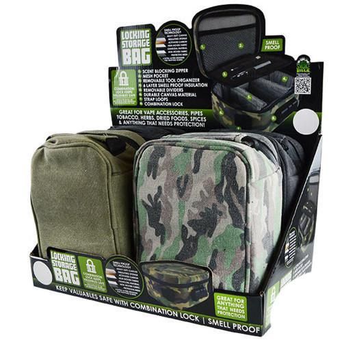 Smokezilla Canvas Locking Storage Bag - Assorted Colors
