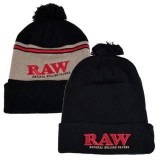 RAW x Rolling Papers PomPom Hat Beanie
