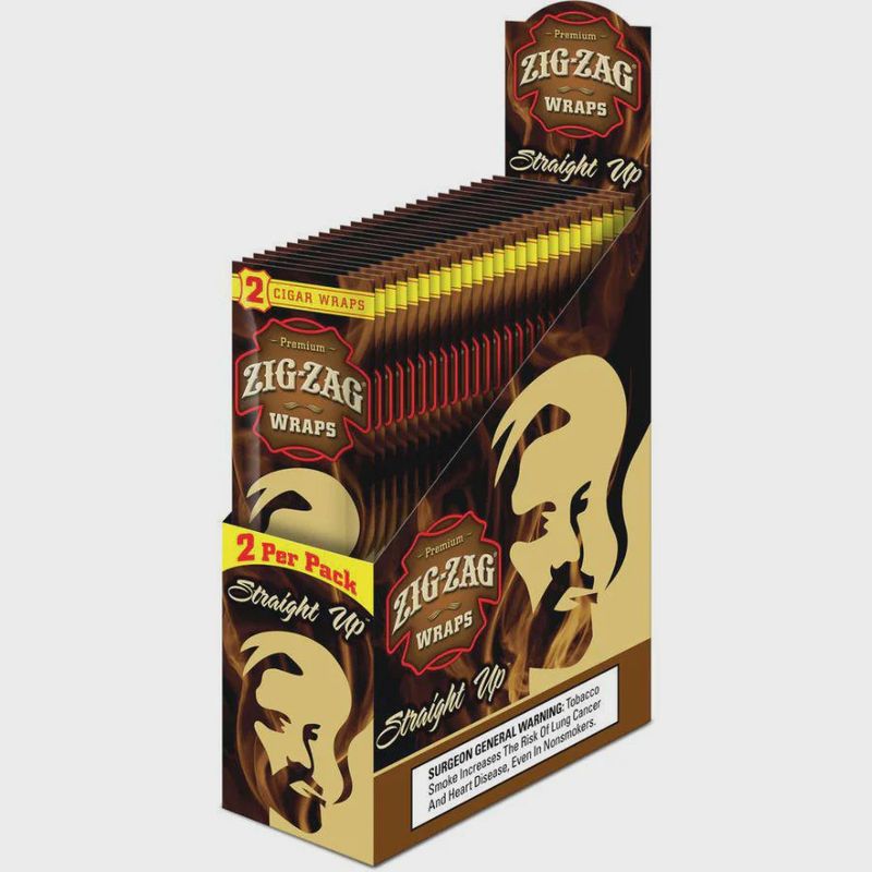 Zig Zag Straight Up Blunt Wraps 2ct $.99