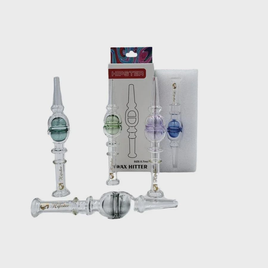 Hipster Glass Nectar Collector | YT008 | Assorted | 6&quot;
