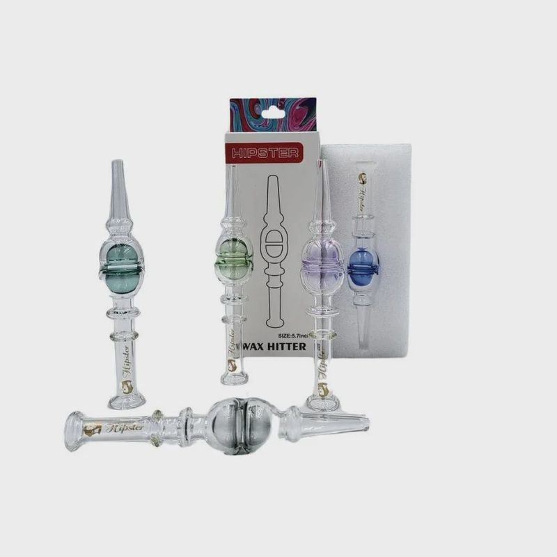 Hipster Glass Nectar Collector | YT008 | Assorted | 6&quot;