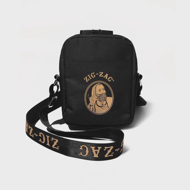 Zig-Zag Crossboddy Smell Proof Bag w/Lock