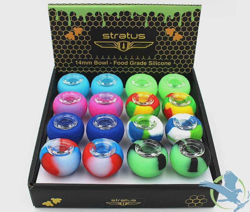Stratus 14mm Glass &amp; Silicone Bowl