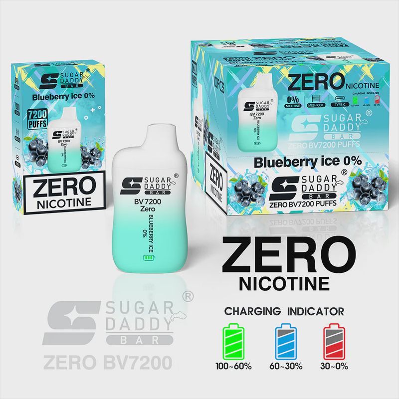 Sugar Daddy BV7200 ZERO NICOTINE Disposable - 0% 18ML 7200 Puff