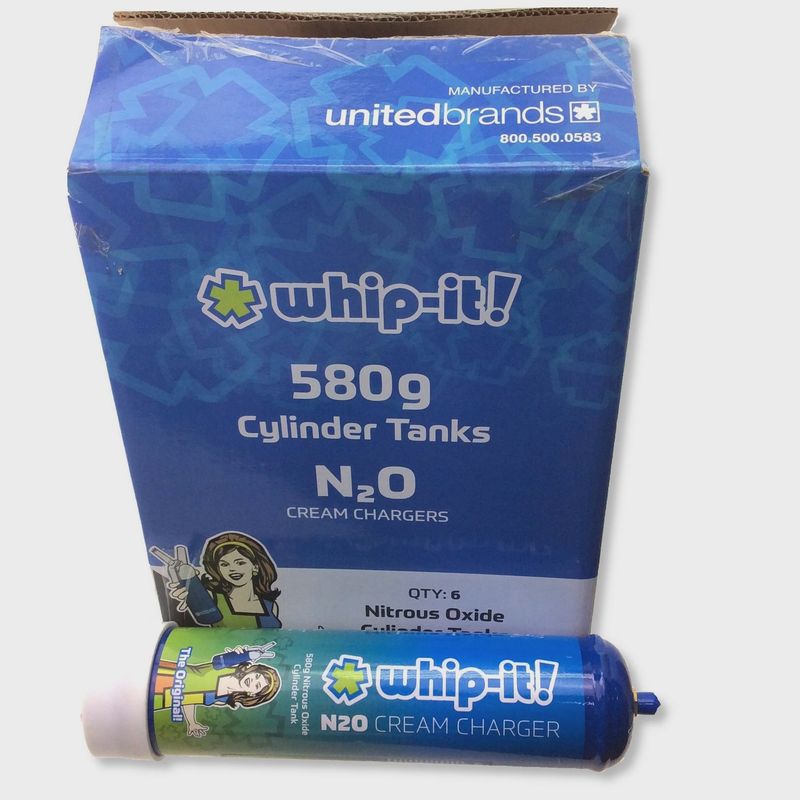 Whip-It 0.95L Nitrous Oxide N2O 580g Cream Charger Tank (1 Tank) [FOOD PURPOSES ONLY]