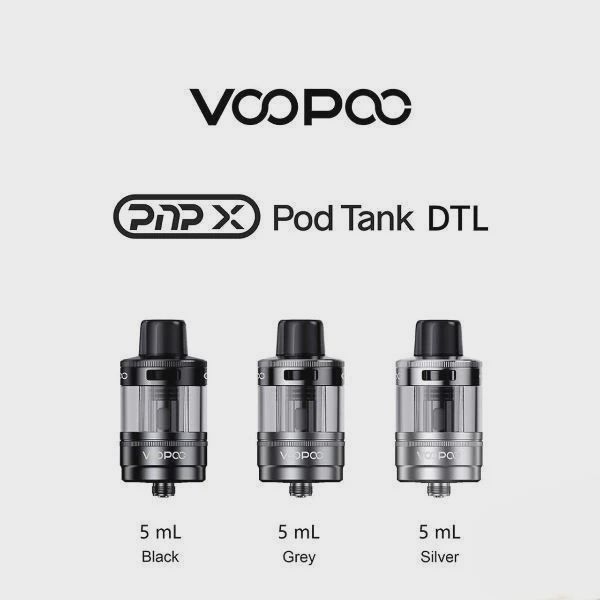 VooPoo PNP X 5ML Refillable Replacement Pod Tank With 2 x PNP X Coils