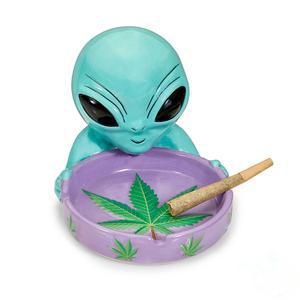 Ceramic Alien Round Ashtray By Fashioncraf