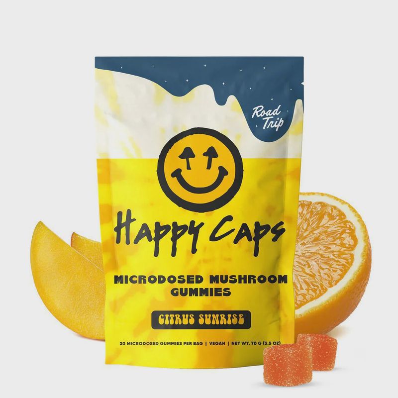 Happy Caps | Day Trip By Road Trip | Microdosed Mushroom Gummies