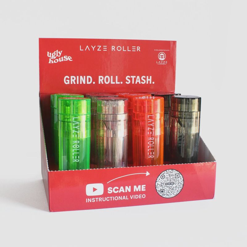 Ugly House LayzeRoller 3-In-1 Grinder - Grind &amp; Pack In One
