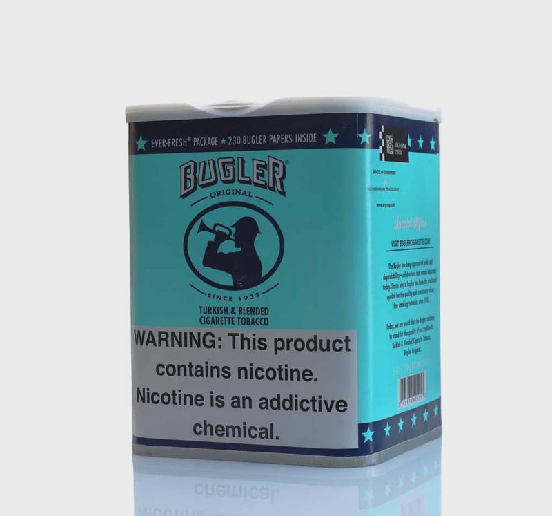 Bugler Original Turkish &amp; Blended Cigarette Tobacco 6 OZ Can