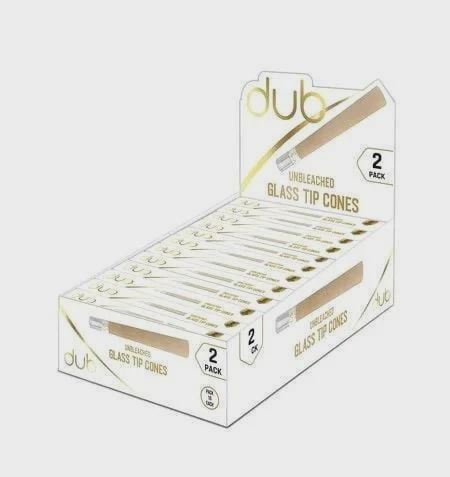 Dub Unbleached Glass Tip Cones