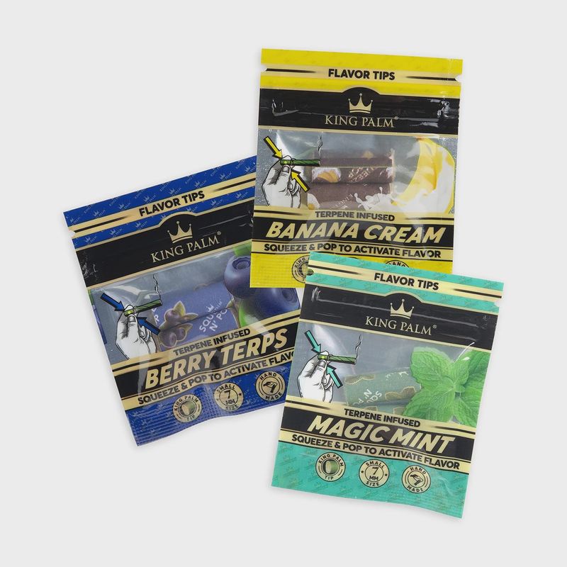 King Palm 7mm Flavored Tips Infused With Infused Terpenes