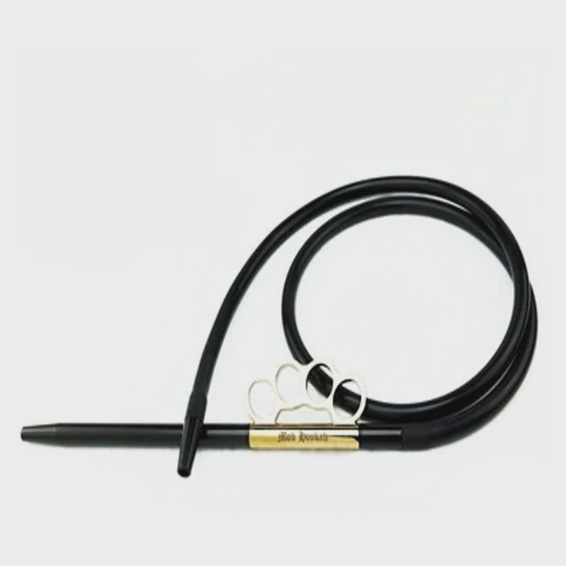 Zebra Smoke Brass Knuckle Hookah Hose - Assorted Colors [PA-16]