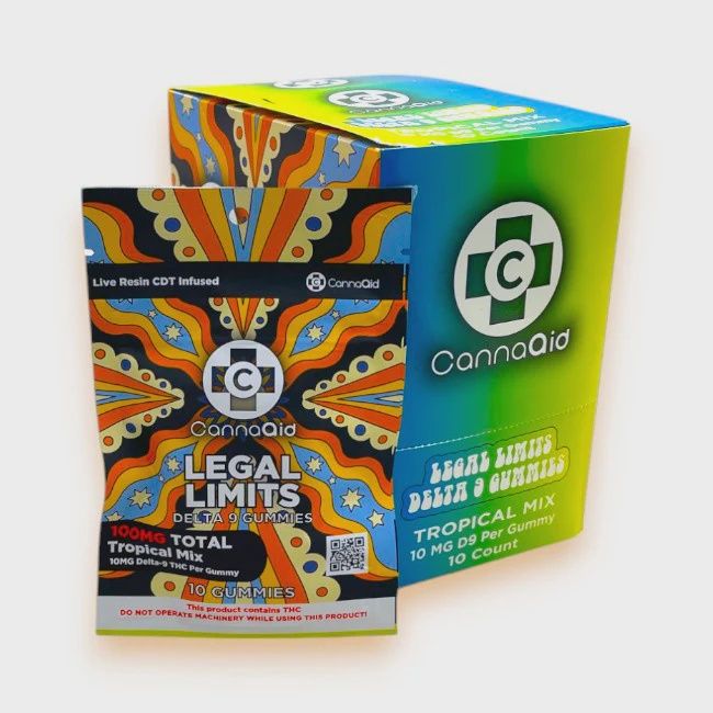 CannaAid Legal Limits D9 Live Resin CDT 10MG 10CT Gummies