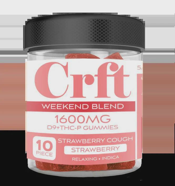 Crft Cultivation Weekend Blend CBD-P Gummies 160mg.